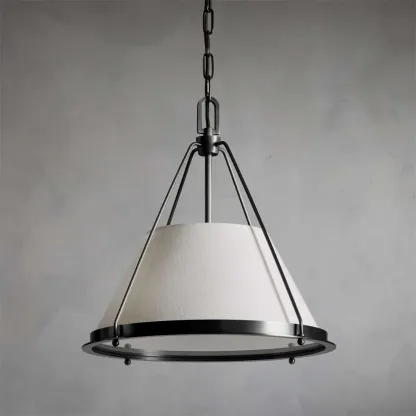 Alessio Vintage Unusual Metal Fabric Pendant Light Shades Bedroom Dining Room