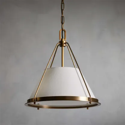 Alessio Vintage Unusual Metal Fabric Pendant Light Shades Bedroom Dining Room