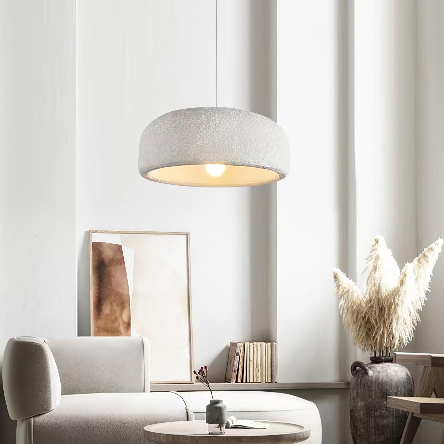 Gray Cloud Dome Pendant Light in Living Room