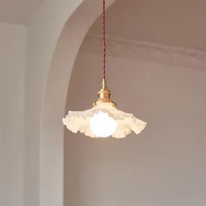 Carins Vintage Flower Glass Pendant Light Shades Bedroom Dining Room