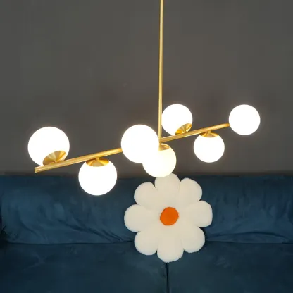 Valentina Modern Urban Brass Chandelier Living Dining Room