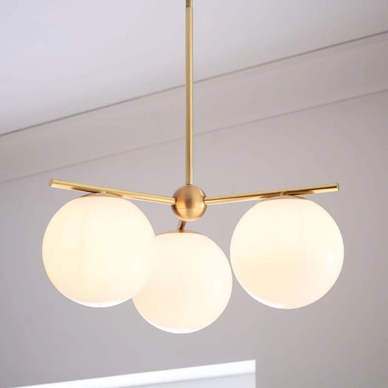 Valentina Modern Urban Brass Chandelier Living Dining Room