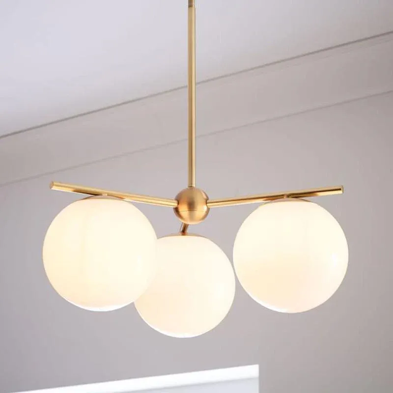 Valentina Modern Urban Brass Chandelier Living Dining Room
