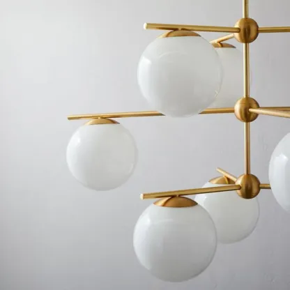 Valentina Modern Urban Brass Chandelier Living Dining Room