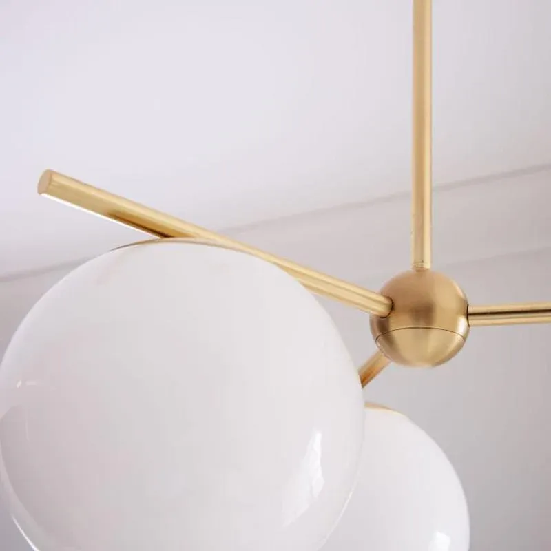 Valentina Modern Urban Brass Chandelier Living Dining Room