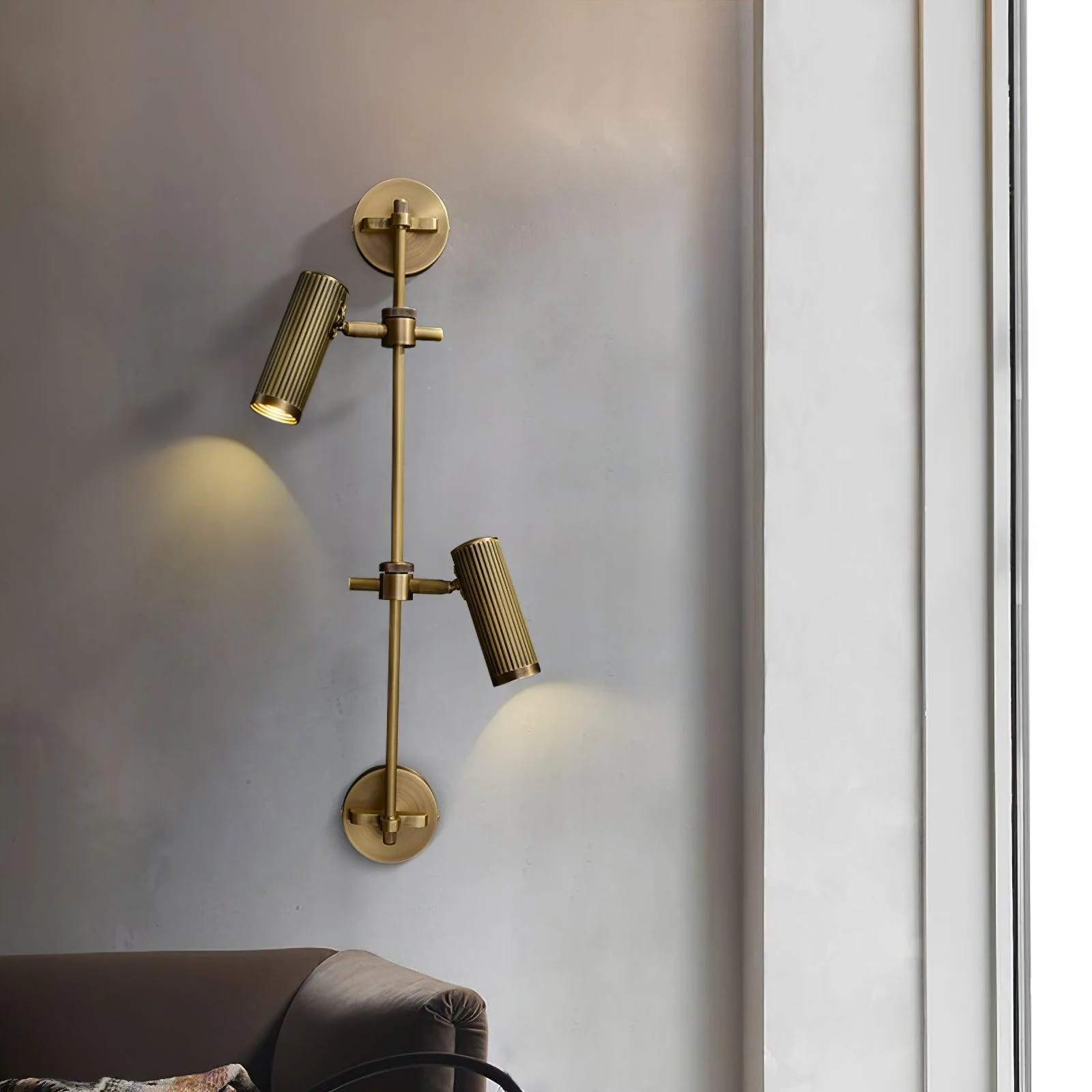 Edge Modern Industrial Metal Wall Light Bedroom Living Room