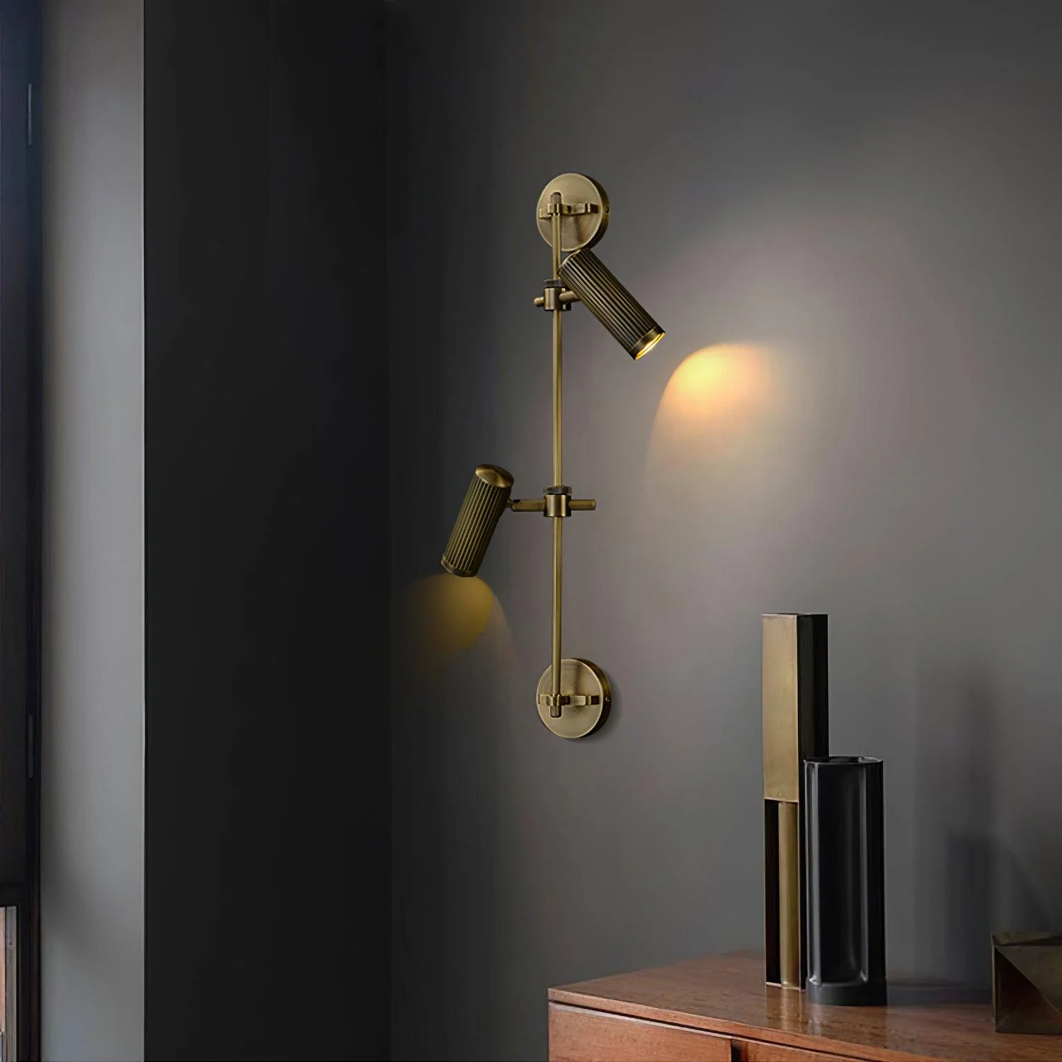 Edge Modern Industrial Metal Wall Light Bedroom Living Room