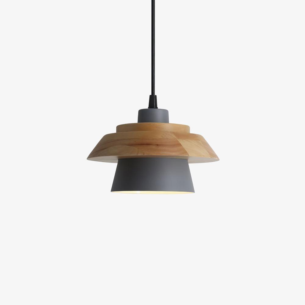 Zaid Pendant Light - Wood, Metal, and PMMA Construction