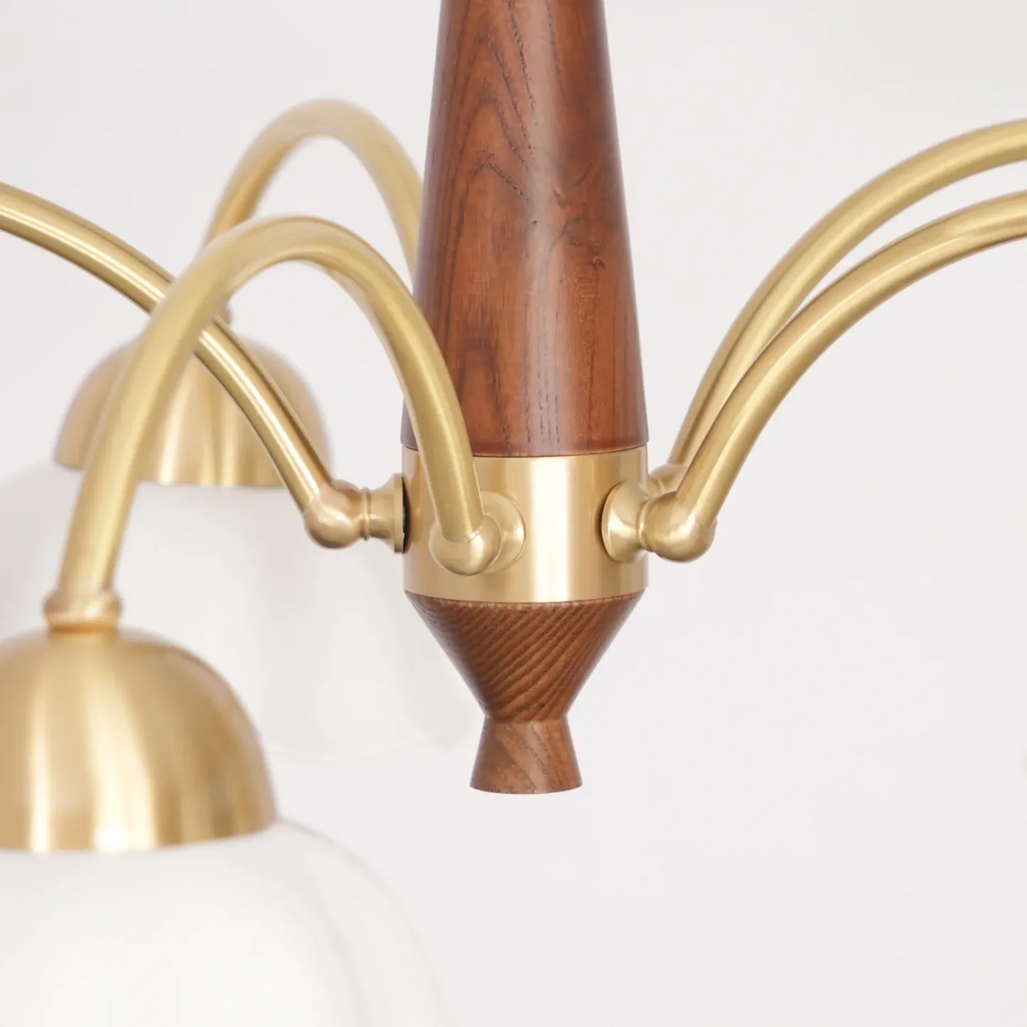 Valentina Vintage Brass Glass Chandelier Shades Living Dining Room