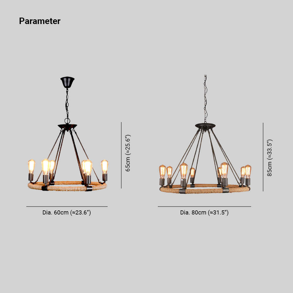 Epoch Pendant Light Dimensions - 60cm and 80cm Diameter