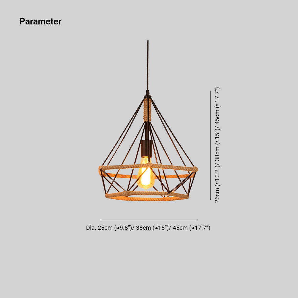 Epoch Countryside Diamond Pendant Light Dimensions