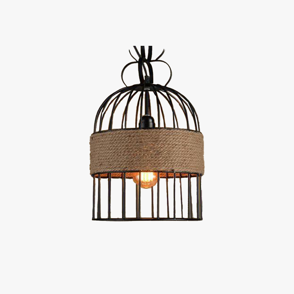 Epoch Design Birdcage Pendant Light - Metal and Rope