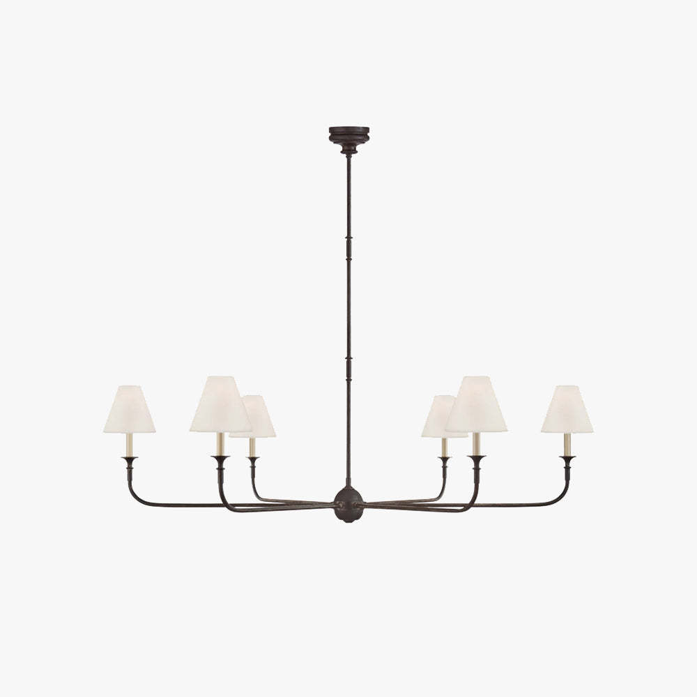 Alessio vintage chandelier, retro metal lighting fixture. Alessio Vintage Retro Metal Chandeliers Living Room Brass