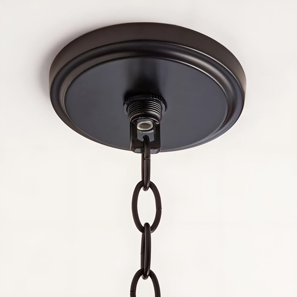 Black Alessio pendant light ceiling mount