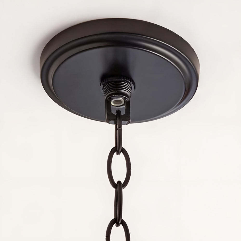 Black Alessio pendant light ceiling mount