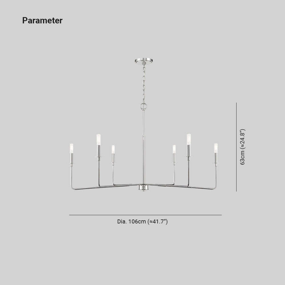 Alessio silver pendant light dimensions
