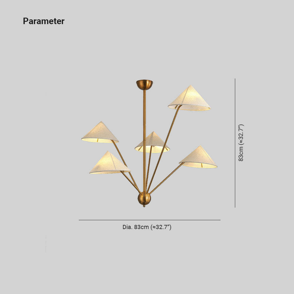Alessio LED Chandelier dimensions: 83cm diameter and height