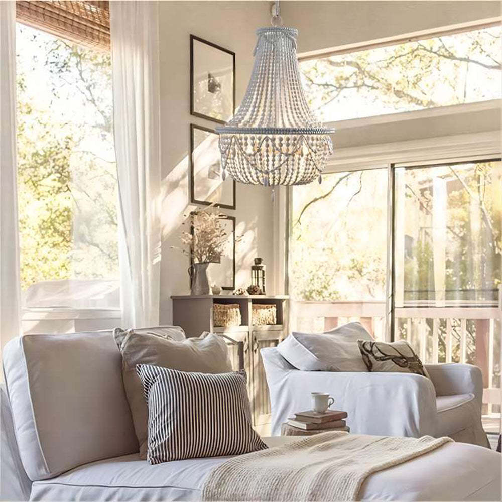Silva Retro Luxury Atmosphere Metal Wood Pendant Light Old