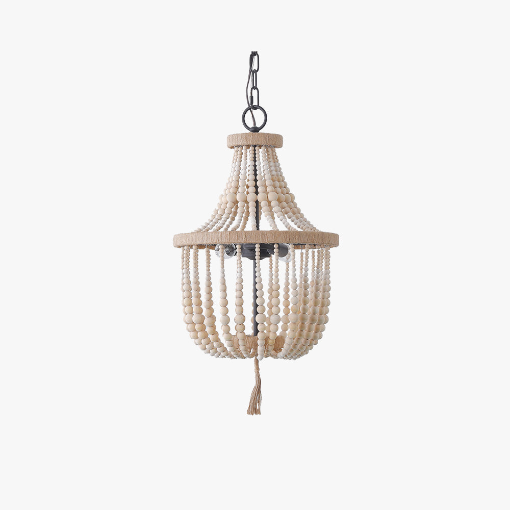 Alessio Design LED Pendant Light Wood Beads Alessio Design LED Pendant Light Wood Metal Wood Bed Living Childrensroom