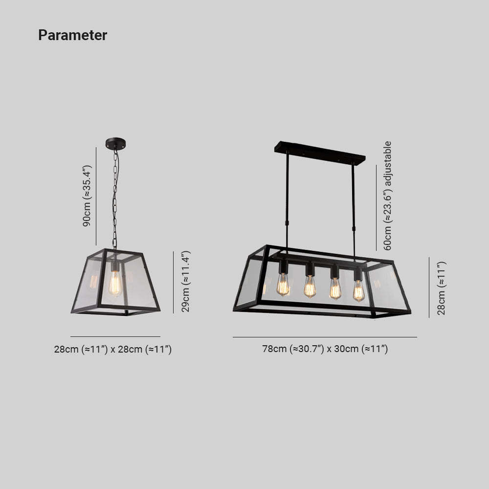 Austin Industrial Pendant Light dimensions