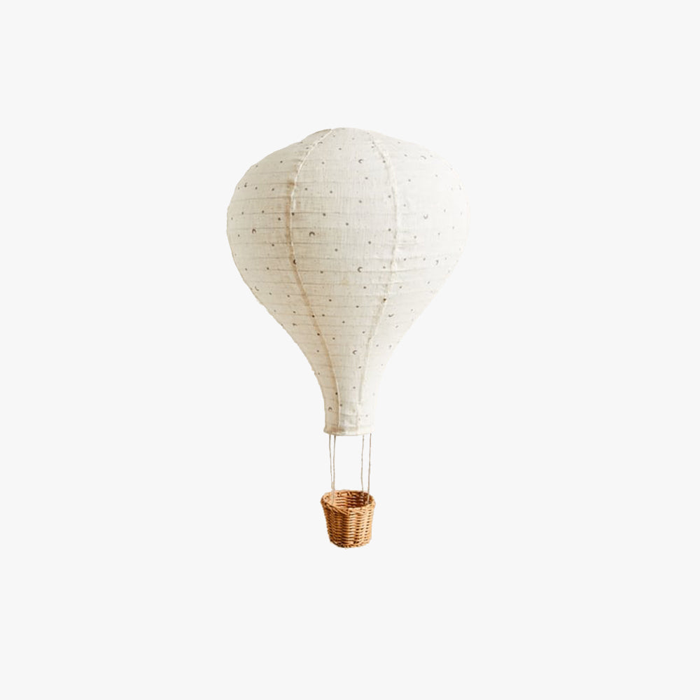 Morandi Fabric LED Ceiling Light with Air Ball Shape, Bedroom Kitchen