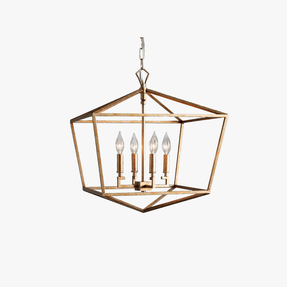 Brass metal Alessio pendant light for bedroom or living room