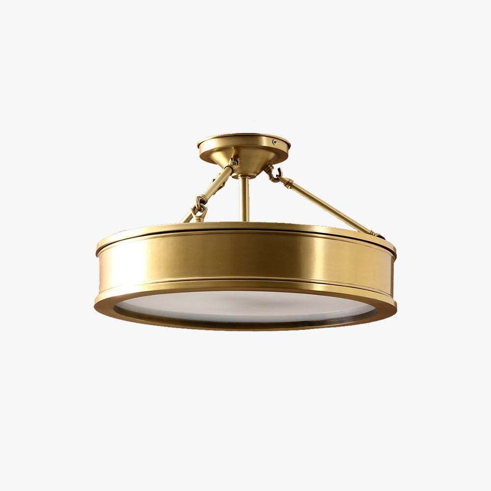 Quinn Modern Simple LED Metal Pendant Light, gold finish