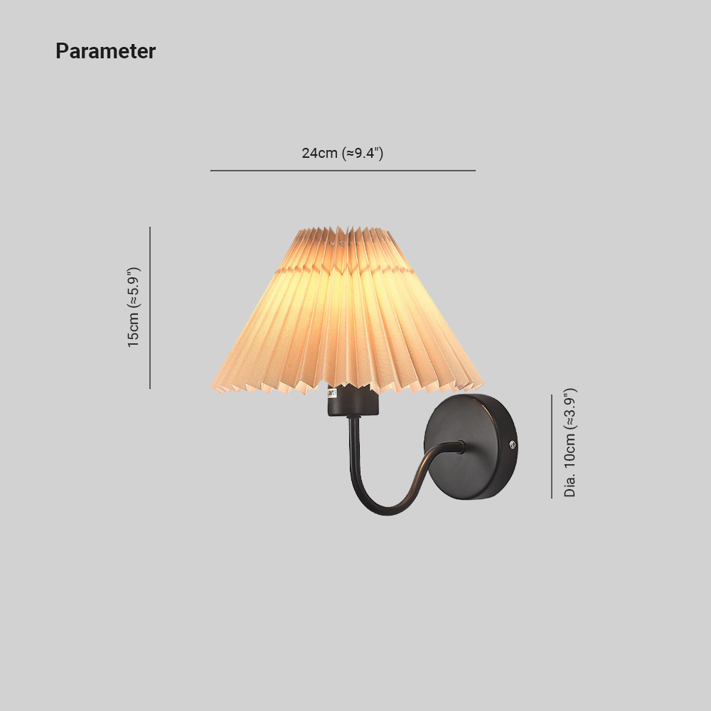 Eryn Nordic Vintage Indoor Wall Lamp Brass Metal Bedroom