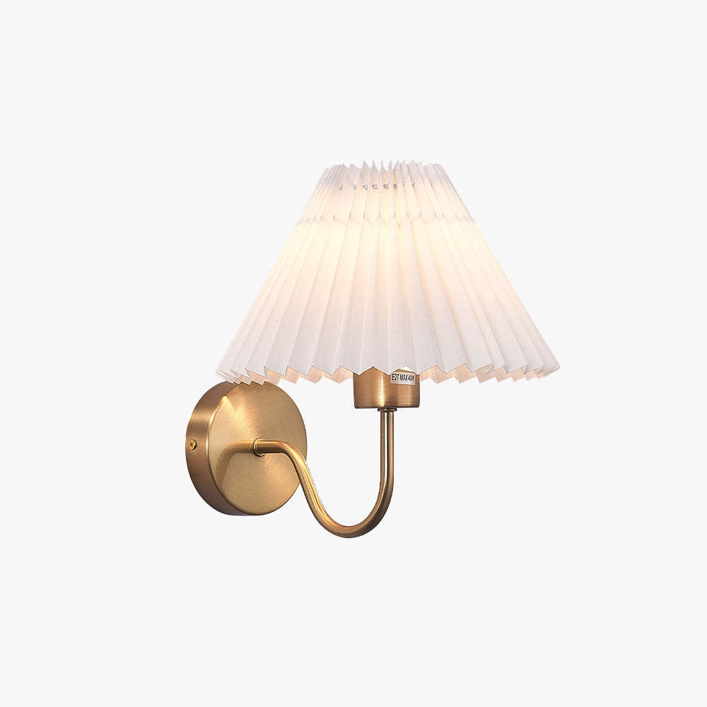 Eryn Nordic Vintage Indoor Wall Lamp Brass Metal Bedroom