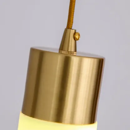Hailie Modern Brass Resin Pendant Light Living Room Bedroom Bathroom