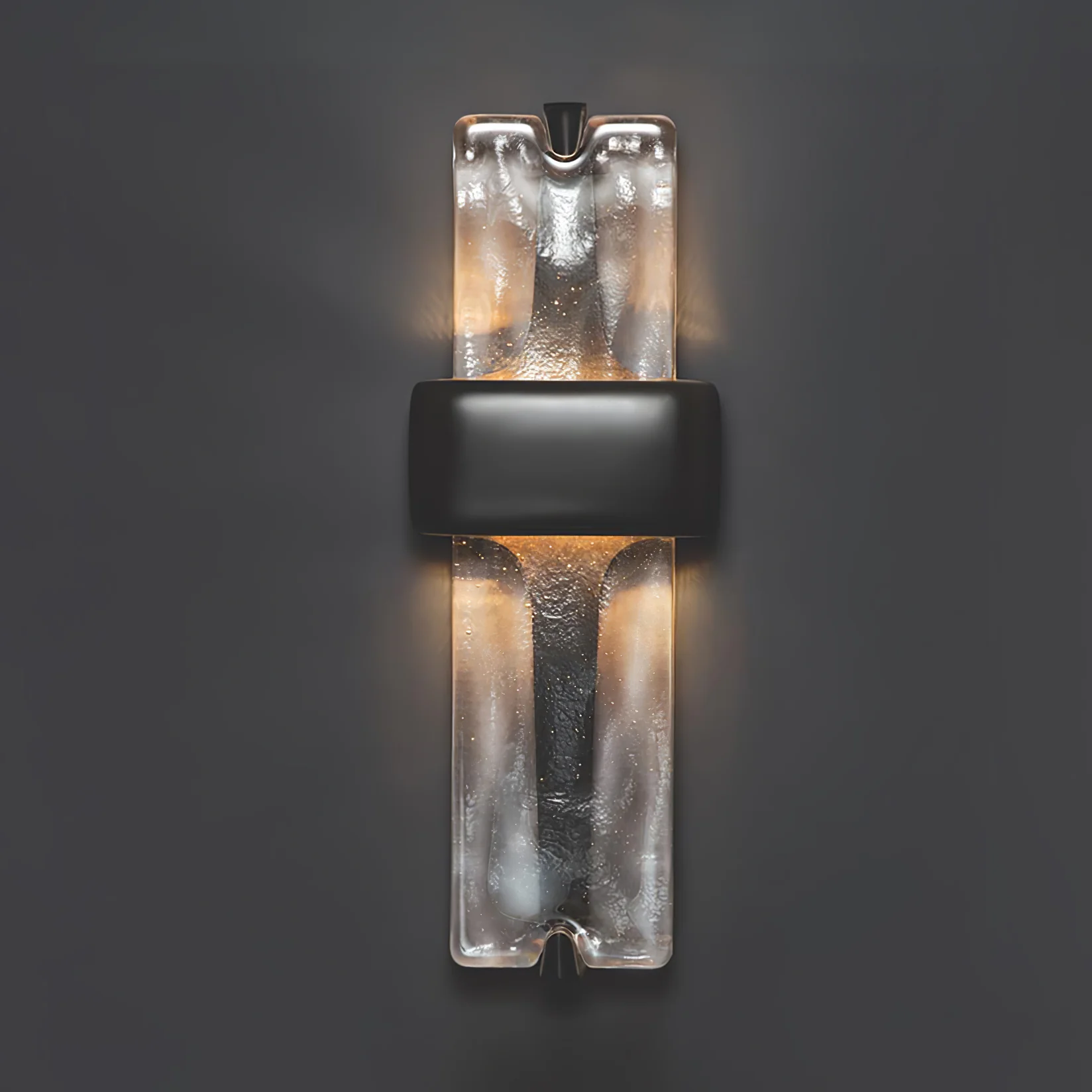 Edge Modern Unusual Glass Metal Wall Lamp Dining Room Bedroom