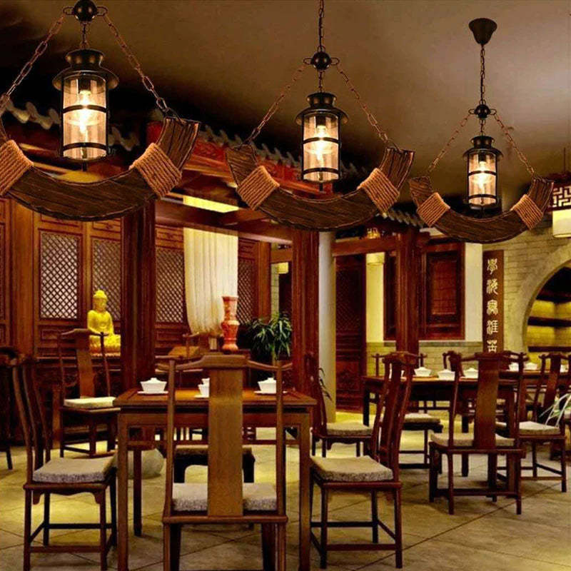 Austin pendant lights in a dining room setting