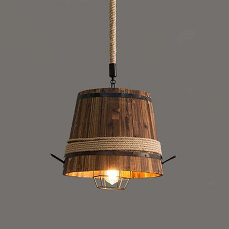 Austin Wooden Pendant Light, Bar Lighting