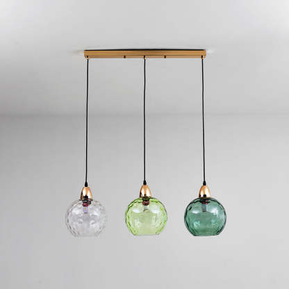 Hailie Water Ripple 3-Light Pendant Fixture