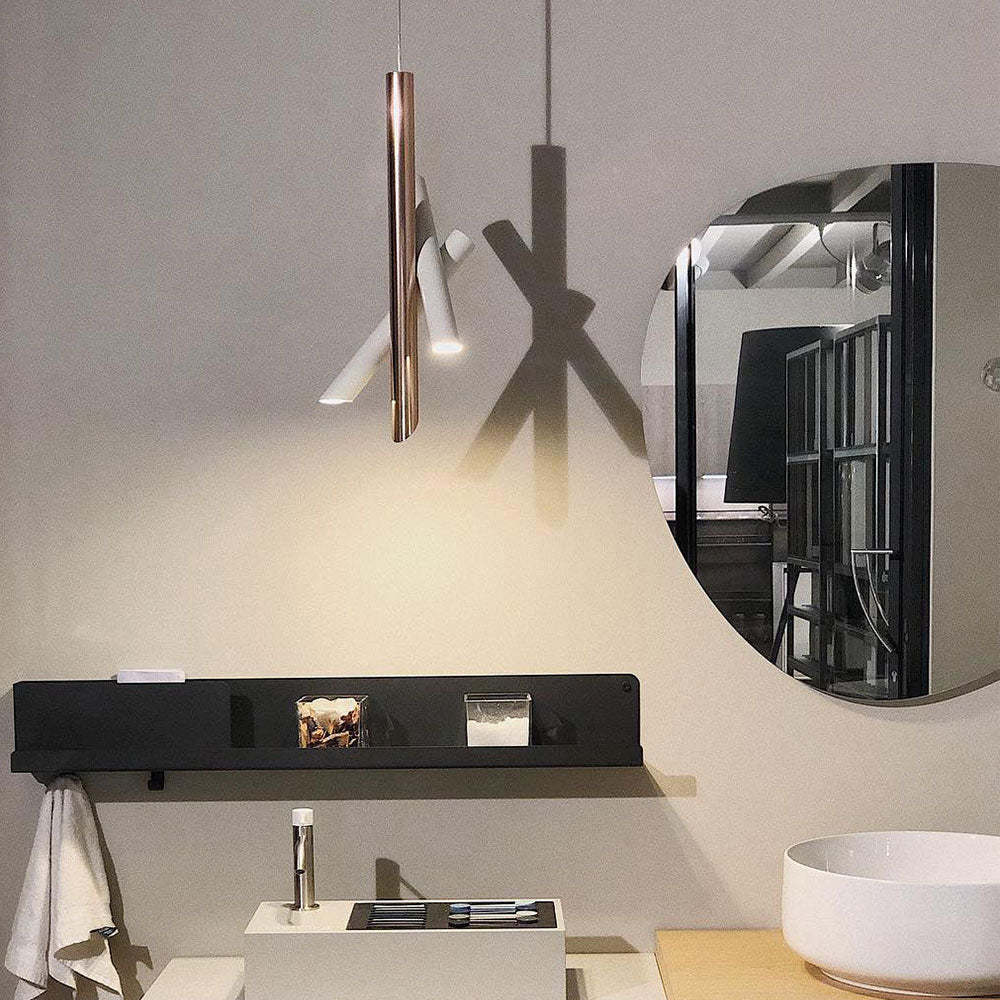 Hailie Modern Art Pendant Light in modern bathroom setting