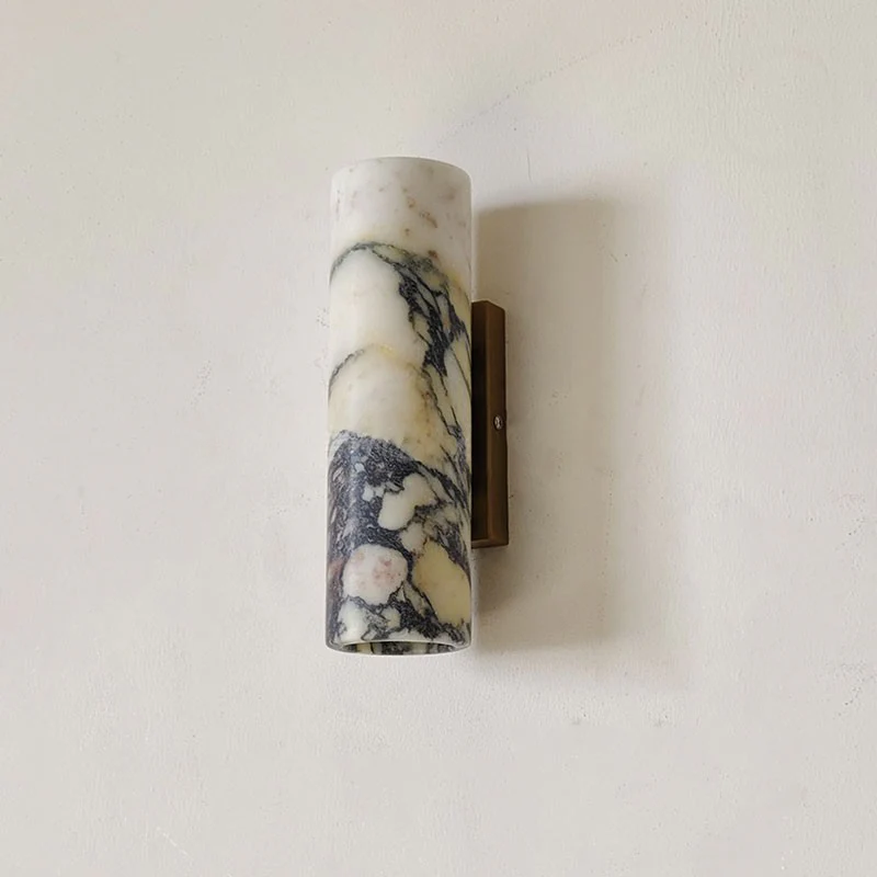Jade Marble Cylinder Luxury Wall Lamp