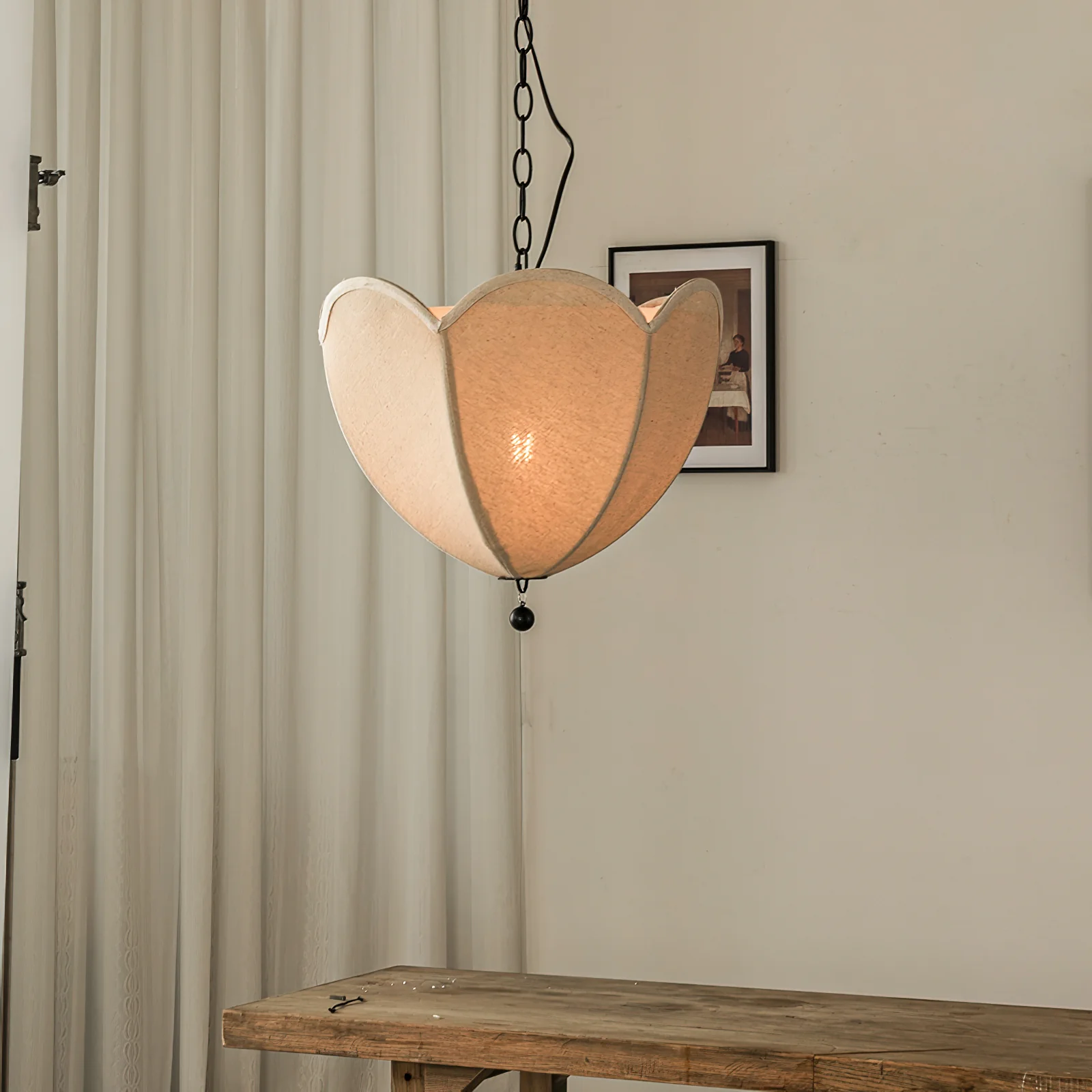 Renée Modern Flower Fabric Pendant Light Shades Bedroom Dining Room