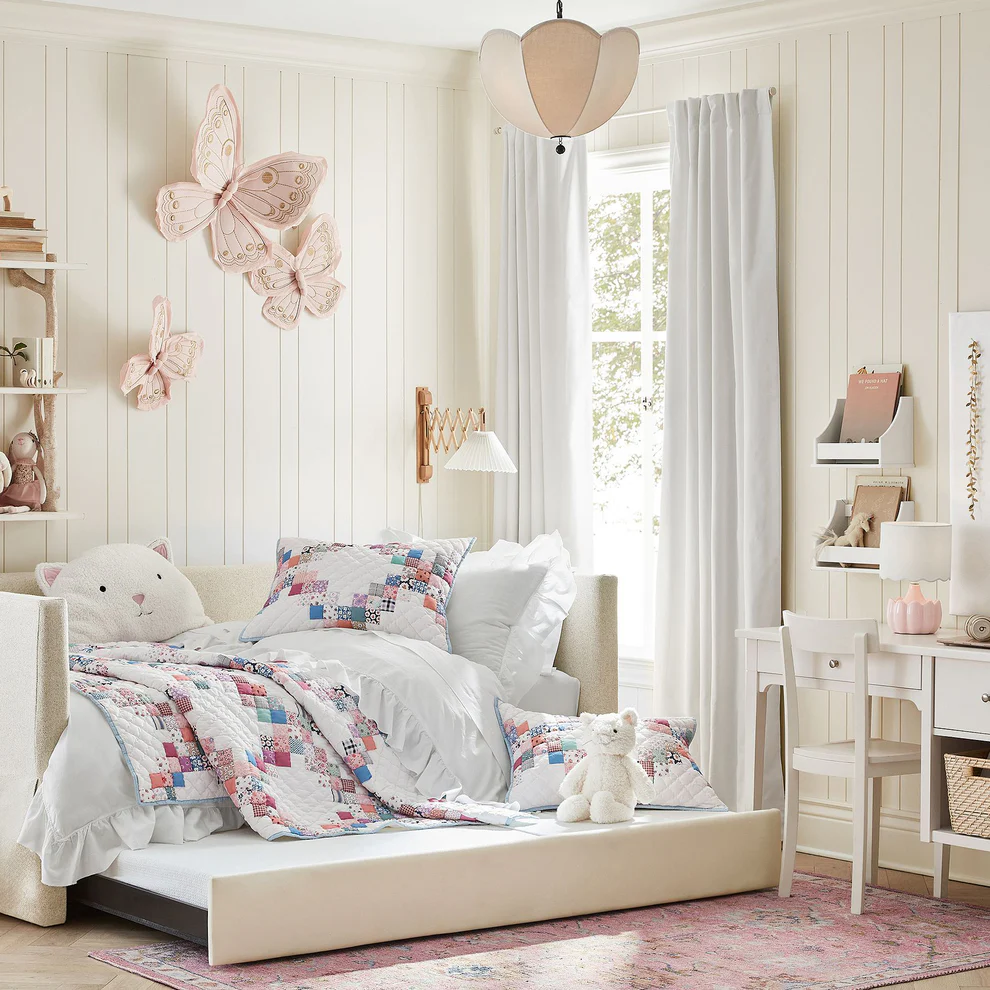 Bedroom with Renee modern flower pendant light