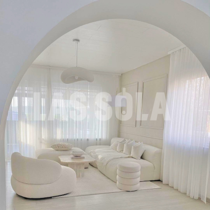 Byers cloud pendant light in white living room