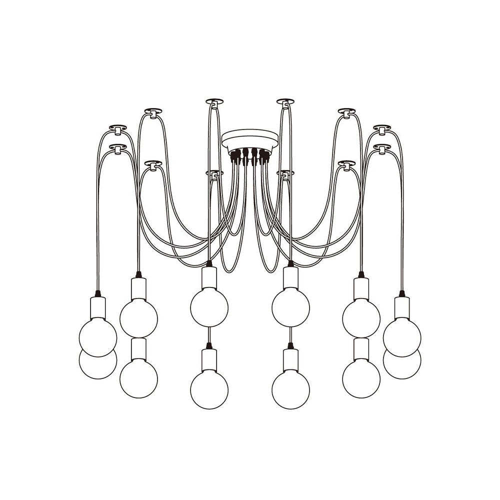 Alessio Spider Chandelier: Lighting blueprint