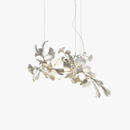 Olivia CeraFall Modern Art Deco Organic Chandelier Metal Ceramics