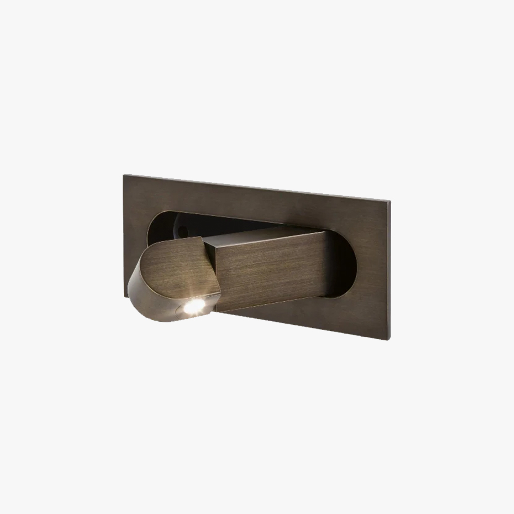 Edge Modern Minimalism Square Metal Wall Light Bedroom Hallway