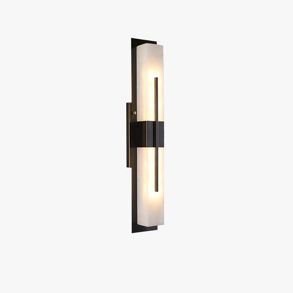 Edge Modern Acrylic Black White Wall Light Waterproof Garden Park