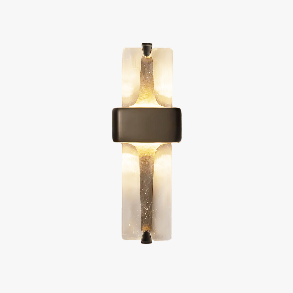 Edge Modern Unusual Glass Metal Wall Lamp Dining Room Bedroom