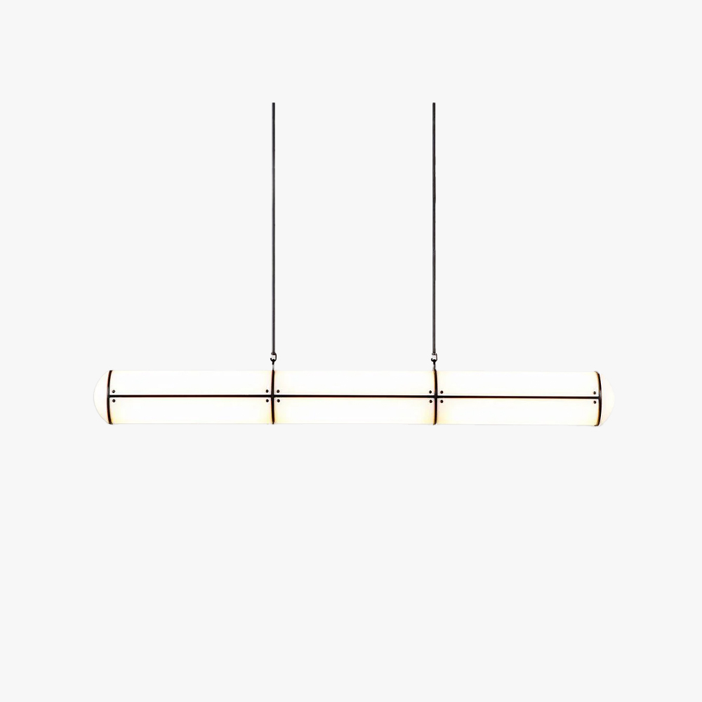 Alessio Industrial Metal Acrylic Gold Black Pendant Light Bedroom Living Room
