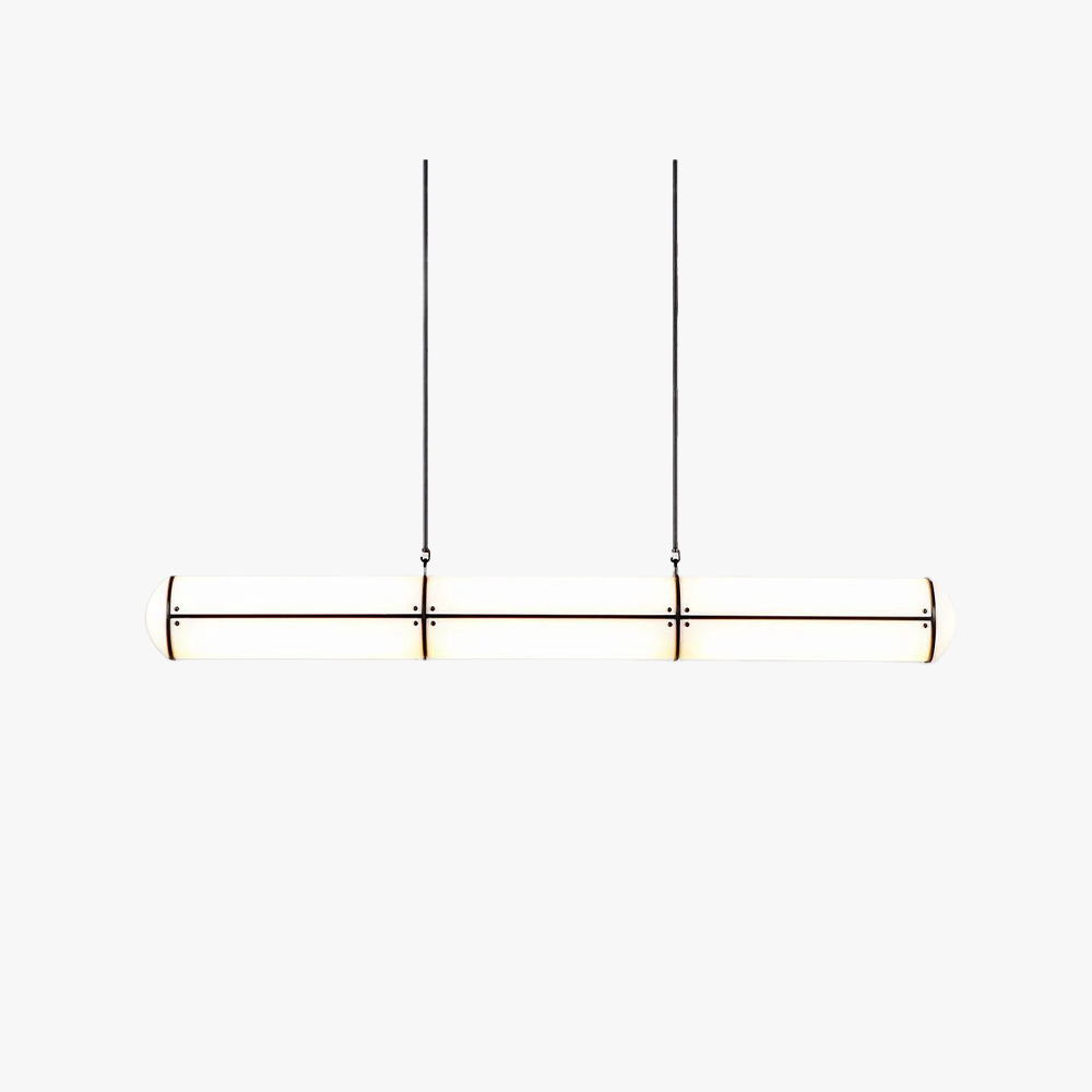 Alessio Industrial Metal Acrylic Gold Black Pendant Light Bedroom Living Room