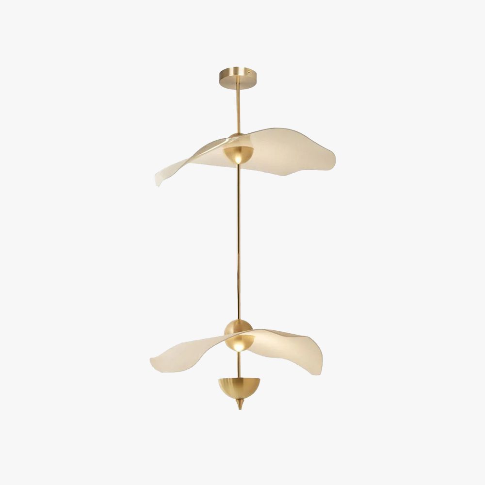 Carins Modern Gold Metal Acrylic Pendant Light Bedroom Living Room