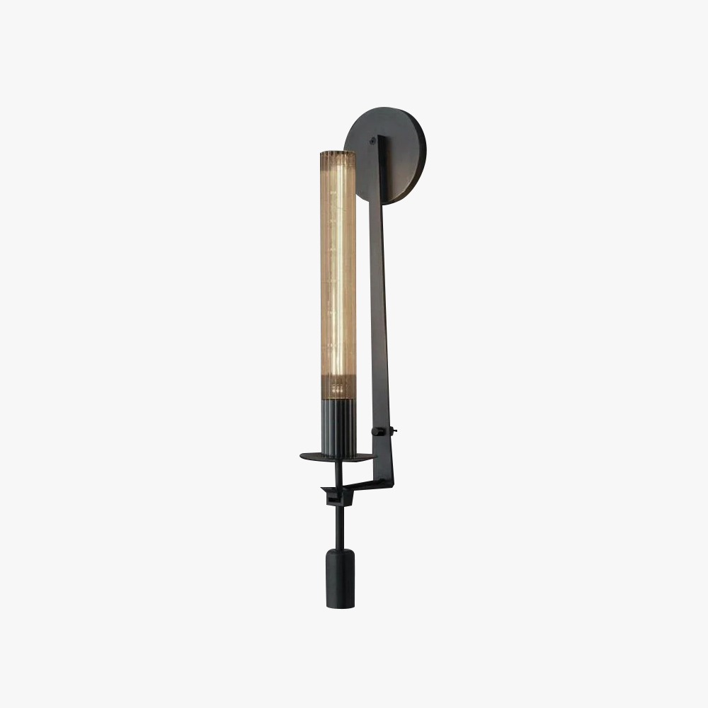 Alessio Minimalism Brass Metal Glass Wall Lamp Bedroom Living Room