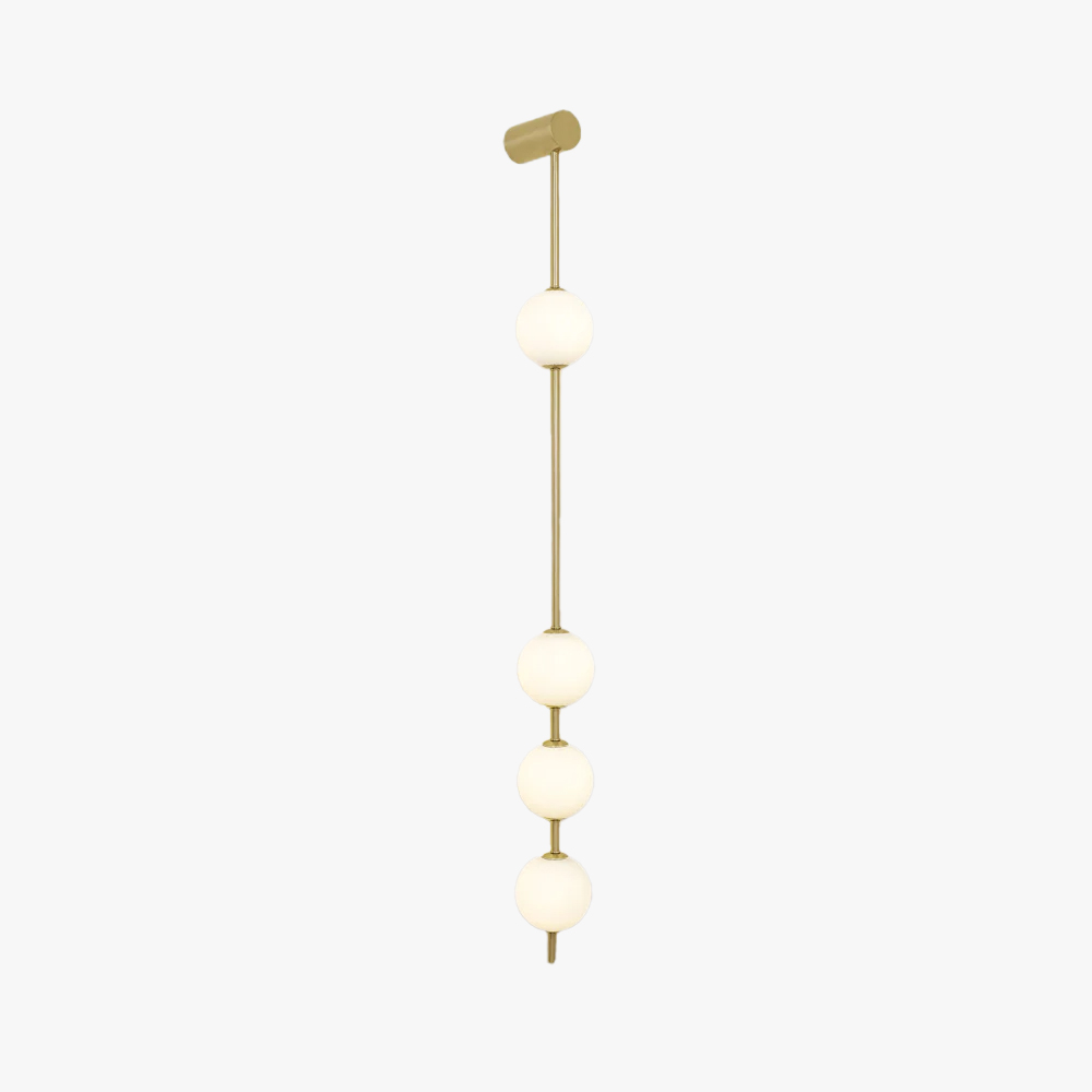 Edge Minimalism Metal Glass Wall Lamp Bedroom Living Room