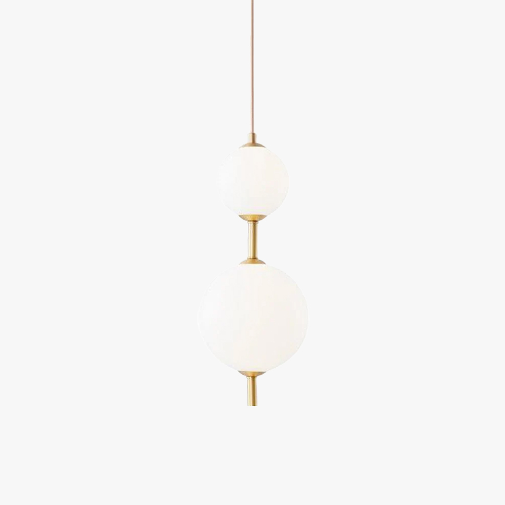 Edge Minimalism Brass Black Metal Glass Pendant Light Bedroom Living Room